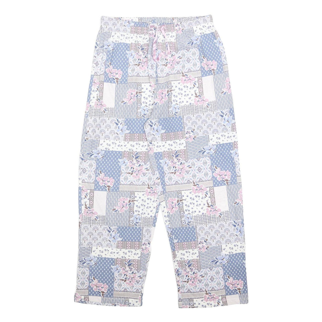 BONMARCHE Sleepwear Womens Cotton Patchwork Floral Relaxed Trousers W30 L28
