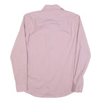 DKNY Mens Pink Slim Fit Shirt L Cotton Blend Formal Button Down Long Sleeve