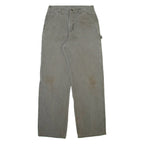 CARHARTT Carpenter Mens Trousers Grey Relaxed Straight W28 L31