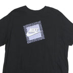 NIKE Womens Black Graphic T-Shirt L Short Sleeve Crew Neck Cotton Casual Wear