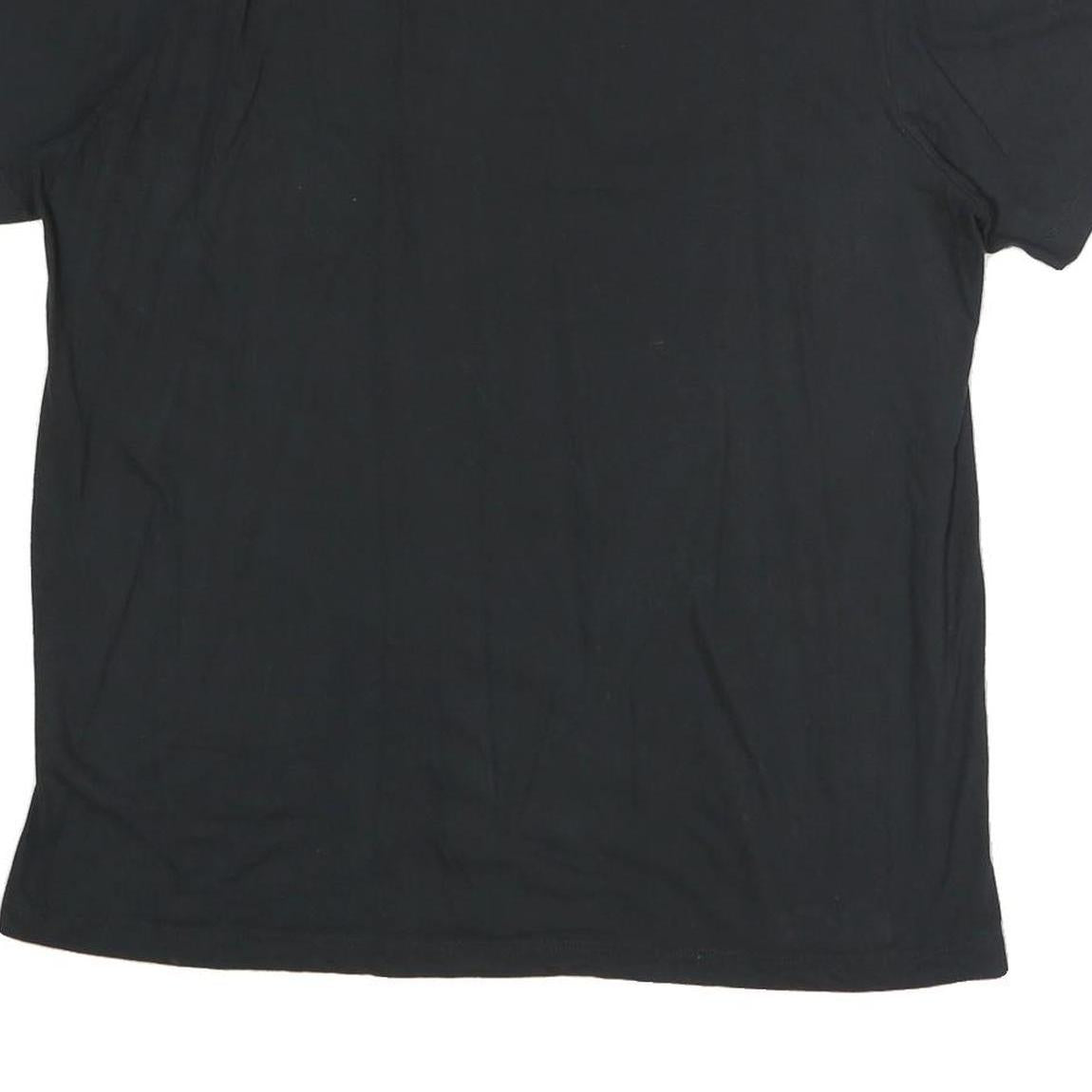 NIKE Womens Black Graphic T-Shirt L Short Sleeve Crew Neck Cotton Casual Wear