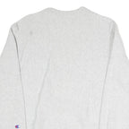 CHAMPION REVERSE WEAVE Mens Grey Cotton Blend Crew Neck Sweatshirt S Casual Wear
