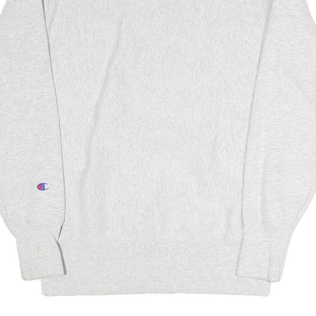 CHAMPION REVERSE WEAVE Mens Grey Cotton Blend Crew Neck Sweatshirt S Casual Wear