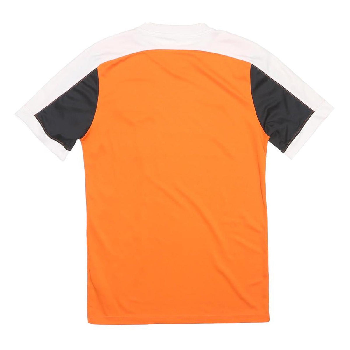 NIKE Mens Orange & Black Graphic T-Shirt S Short Sleeve V-Neck Sports