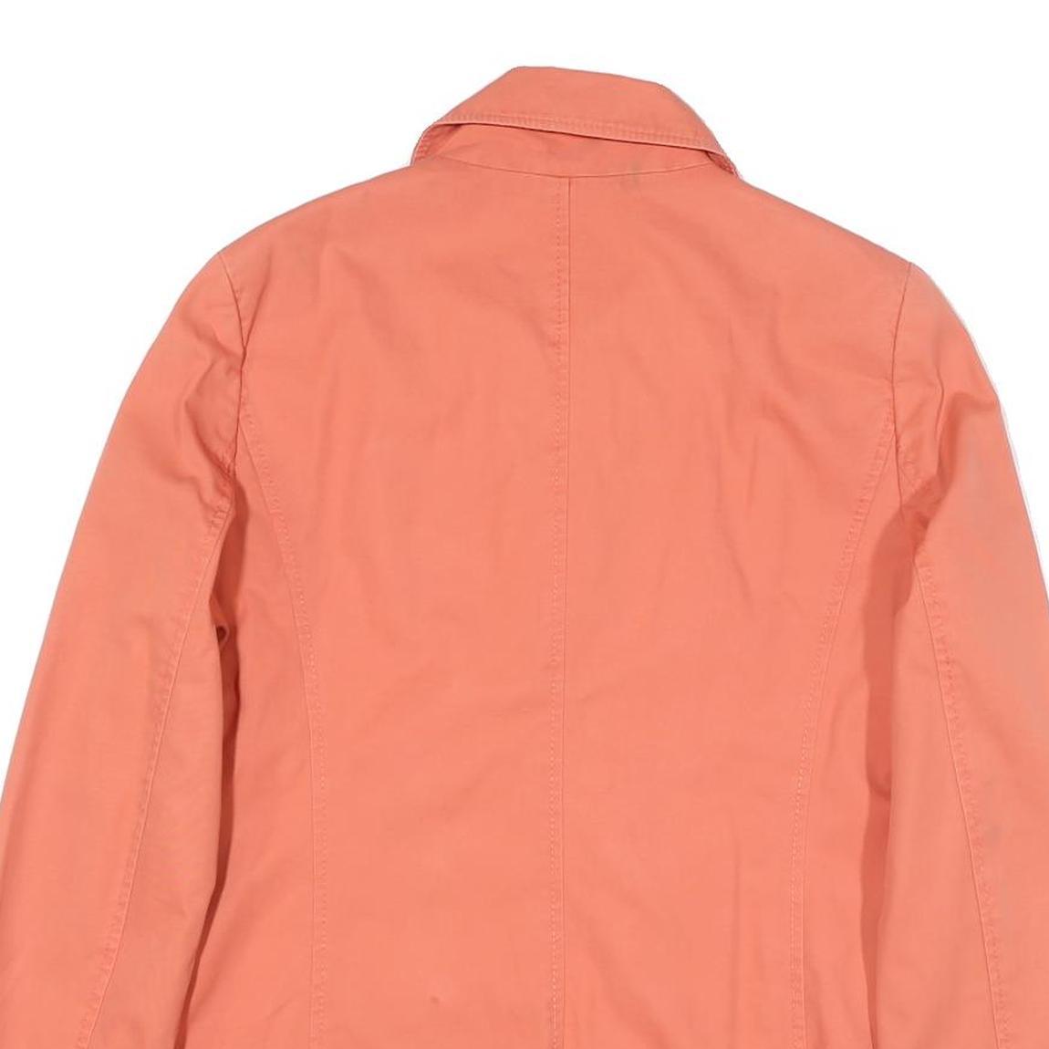 TOMMY HILFIGER Womens Coral Button Jacket L Cotton Blend Double Breasted