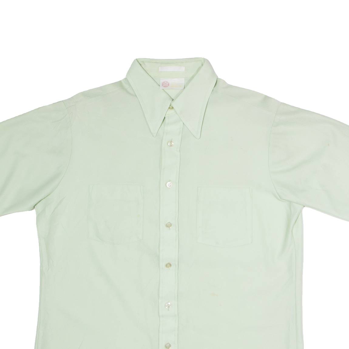 KINGS ROAD Mens Plain Shirt Green M
