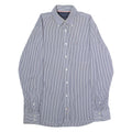 TOMMY HILFIGER Mens Shirt Blue Striped Long Sleeve M