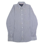 TOMMY HILFIGER Mens Shirt Blue Striped Long Sleeve M