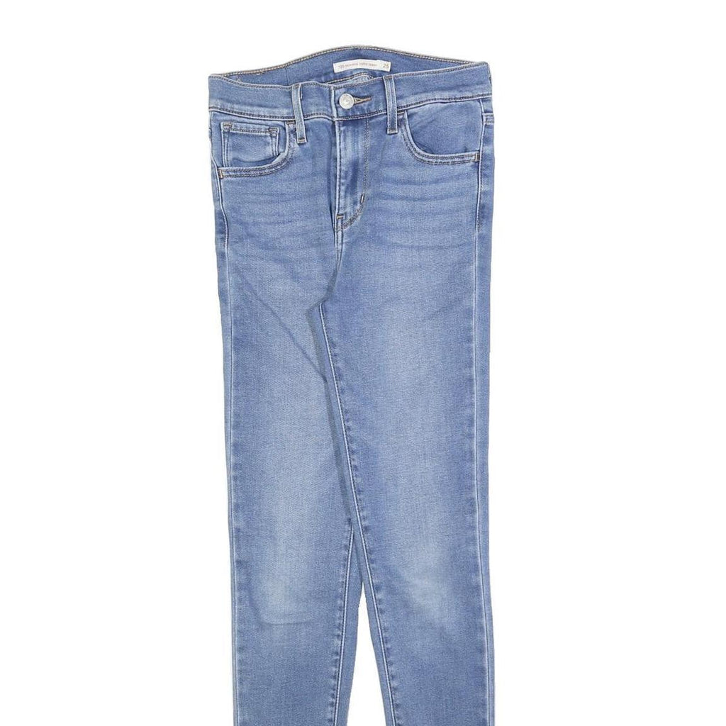 LEVI'S 720 Womens Jeans Blue Slim Skinny Denim W25 L30 Stretch