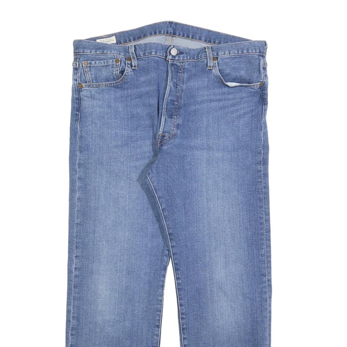 LEVI'S 501 Mens Jeans Blue Regular Straight Denim Medium W36 L27 Classic Fit