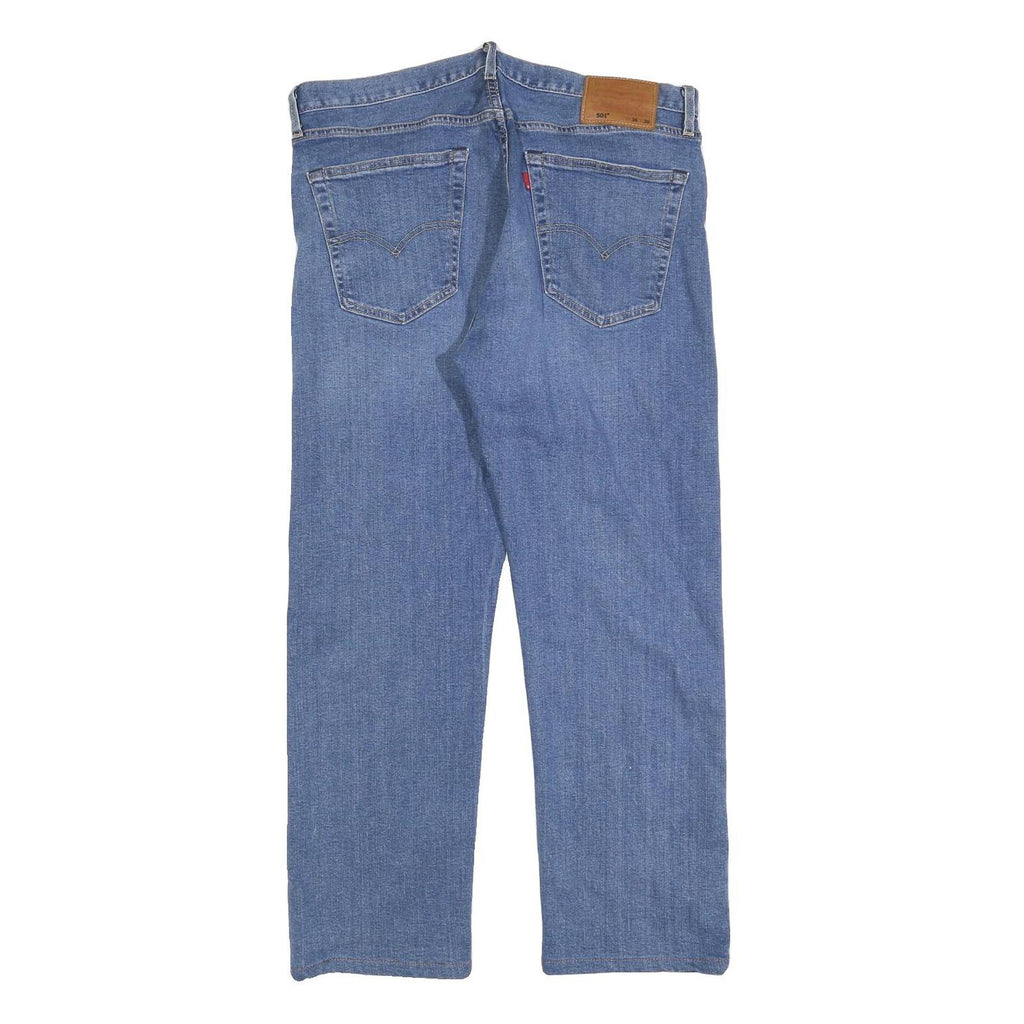 LEVI'S 501 Mens Jeans Blue Regular Straight Denim Medium W36 L27 Classic Fit