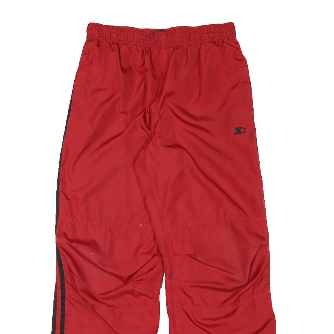 STARTER Mens Joggers Red & Black Slim Tapered S W24 L27 Sportswear Track Pants