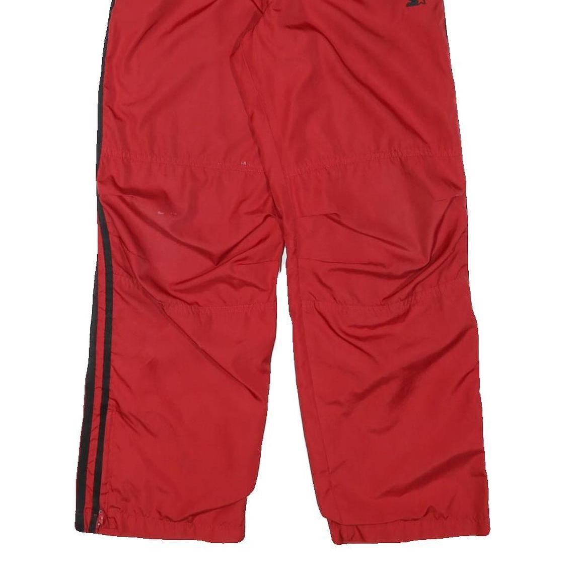 STARTER Mens Joggers Red & Black Slim Tapered S W24 L27 Sportswear Track Pants