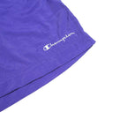 CHAMPION Womens Shorts Blue Casual L W26 Sports Logo Elastic Waist