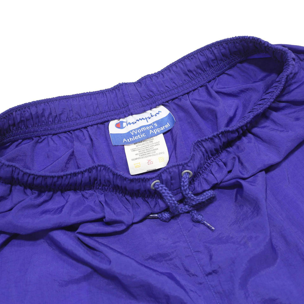 CHAMPION Womens Shorts Blue Casual L W26 Sports Logo Elastic Waist