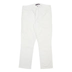 TOMMY HILFIGER Womens White Regular Fit Straight Denim Jeans W31 L25 Classic