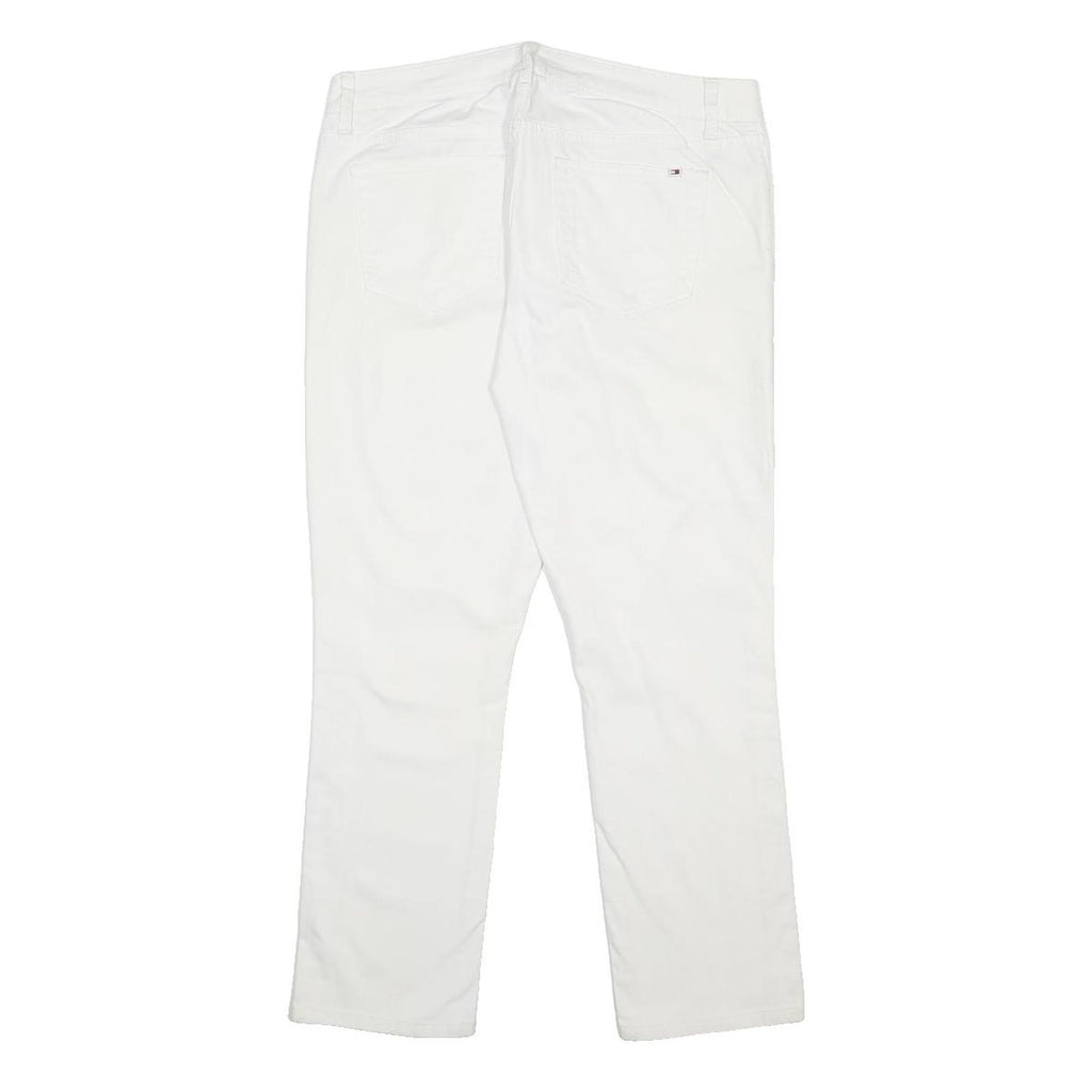 TOMMY HILFIGER Womens White Regular Fit Straight Denim Jeans W31 L25 Classic