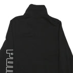 PUMA Mens Black Jacket M Cotton Blend Classic Zip Sportswear Logo