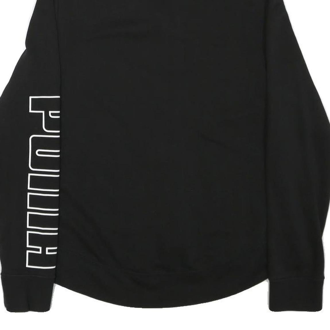 PUMA Mens Black Jacket M Cotton Blend Classic Zip Sportswear Logo