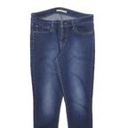 LEVI'S 711 Womens Slim Blue Denim Medium W28 L28 Skinny Zip Jeans