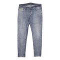 ROBERTO CAVALLI Womens Jeans Blue Relaxed Skinny Denim Medium W32 L30 Polka Dot