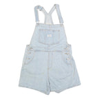 LEVI'S Womens Light Blue Denim Cotton Blend Short Dungarees S W34 L4 Casual
