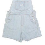LEVI'S Womens Light Blue Denim Cotton Blend Short Dungarees S W34 L4 Casual