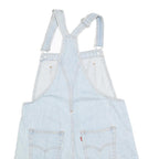 LEVI'S Womens Light Blue Denim Cotton Blend Short Dungarees S W34 L4 Casual