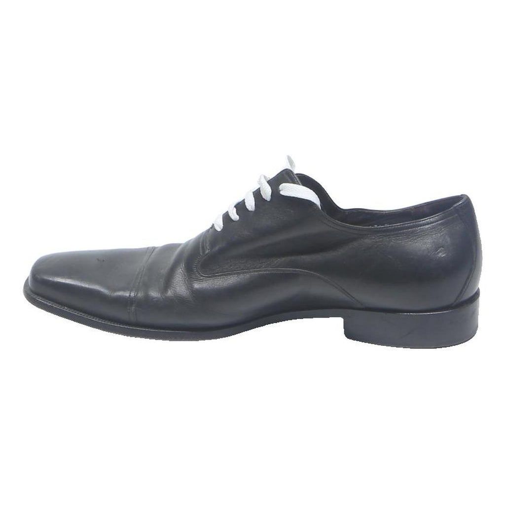GUCCI Mens Leather Formal Shoes Black UK 9 Classic Elegant Lace-Up Dress