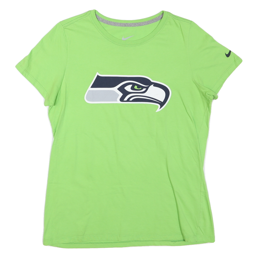 NIKE Womens Green Seattle Seahawks Graphic T-Shirt XL Short Sleeve Crew Neck