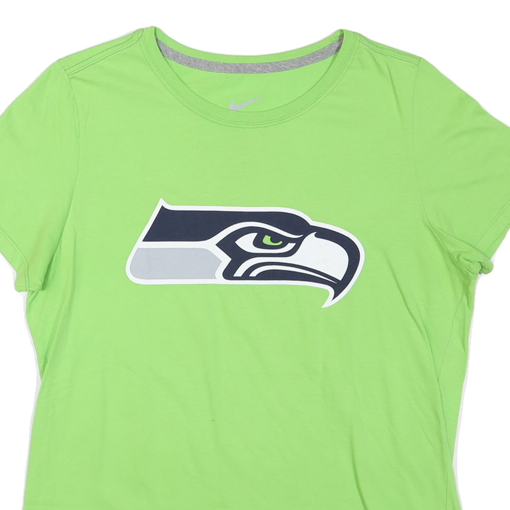 NIKE Womens Green Seattle Seahawks Graphic T-Shirt XL Short Sleeve Crew Neck