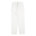 LEVI'S 891 02 Mens Jeans White Regular Straight Denim W28 L30 Button Closure
