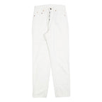 LEVI'S 891 02 Mens Jeans White Regular Straight Denim W28 L30 Button Closure