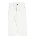 LEVI'S 891 02 Mens Jeans White Regular Straight Denim W28 L30 Button Closure