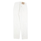 LEVI'S 891 02 Mens Jeans White Regular Straight Denim W28 L30 Button Closure