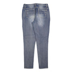 FADED GLORY Womens Slim Blue Denim Light W28 L30 Slim Fit Jeans Zip Closure