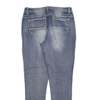 FADED GLORY Womens Slim Blue Denim Light W28 L30 Slim Fit Jeans Zip Closure