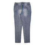 FADED GLORY Womens Slim Blue Denim Light W28 L30 Slim Fit Jeans Zip Closure