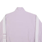 ADIDAS Womens Lilac Zip Jacket UK 18 Nylon Track Classic Casual Sportswear