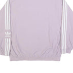 ADIDAS Womens Lilac Zip Jacket UK 18 Nylon Track Classic Casual Sportswear