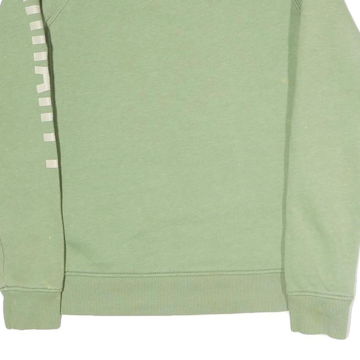 CARHARTT Womens Green Cotton Crew Neck S Print Logo Sleeve Sweatshirt
