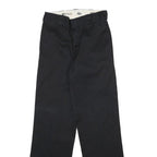 DICKIES Mens Cotton Blend Black Regular Fit Straight Leg Trousers W28 L31