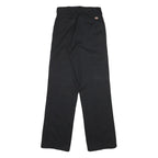 DICKIES Mens Cotton Blend Black Regular Fit Straight Leg Trousers W28 L31