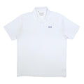 UNDER ARMOUR Mens White XL Polo Shirt Polyester Blend Short Sleeve Sports Casual