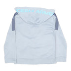 UNDER ARMOUR Boys Light Blue & Grey Zip Up Hoodie Jacket 6Y Polyester Blend