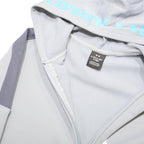 UNDER ARMOUR Boys Light Blue & Grey Zip Up Hoodie Jacket 6Y Polyester Blend