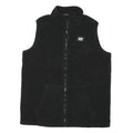 CAT Mens Black Zip Fleece Jacket M Polyester Blend Casual Workwear Vest