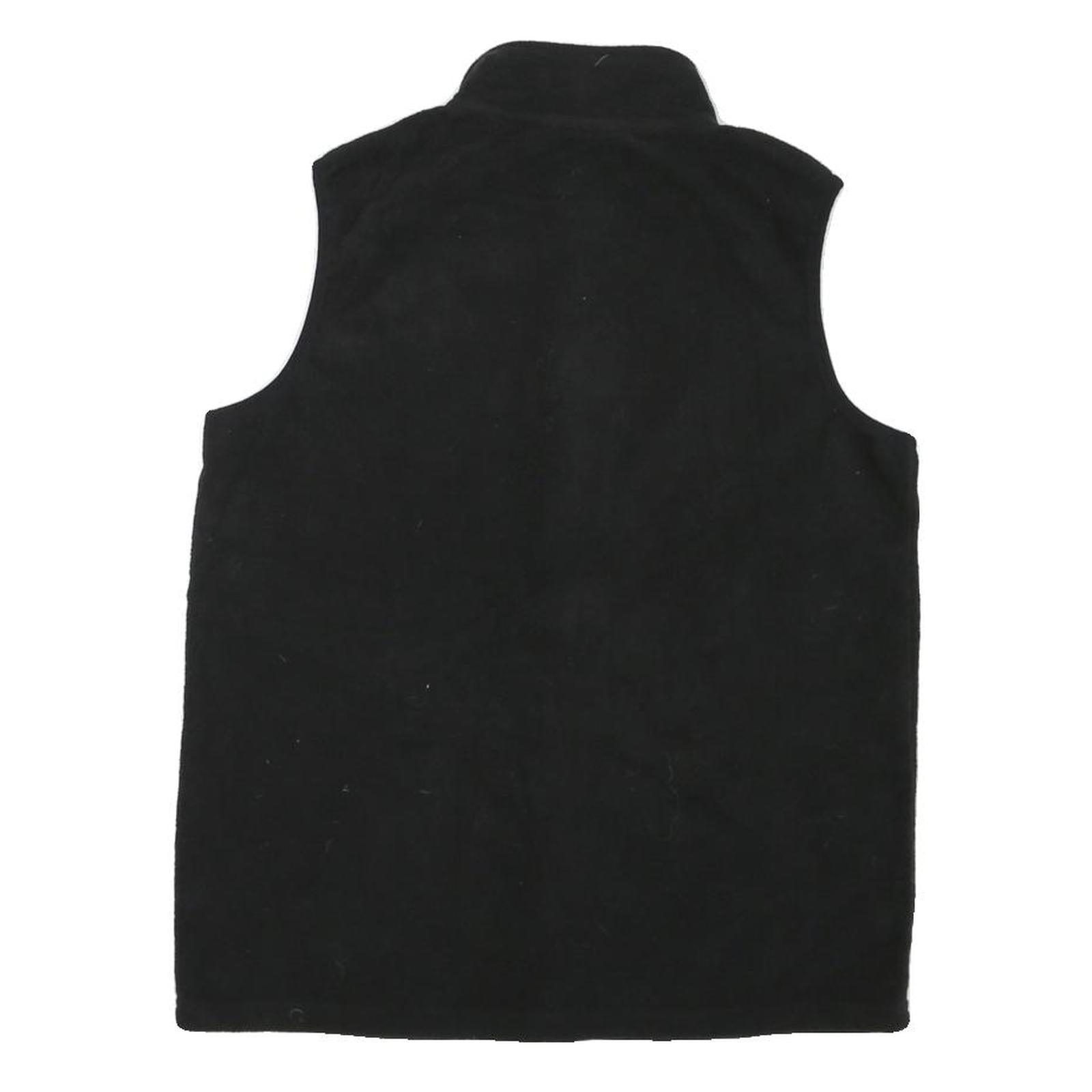 CAT Mens Black Zip Fleece Jacket M Polyester Blend Casual Workwear Vest