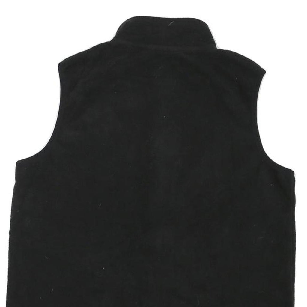 CAT Mens Black Zip Fleece Jacket M Polyester Blend Casual Workwear Vest