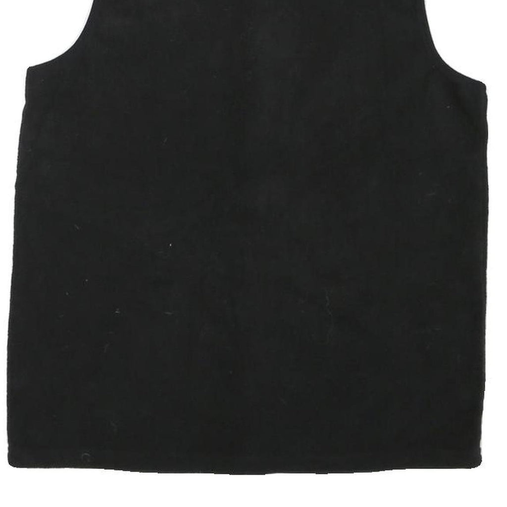 CAT Mens Black Zip Fleece Jacket M Polyester Blend Casual Workwear Vest